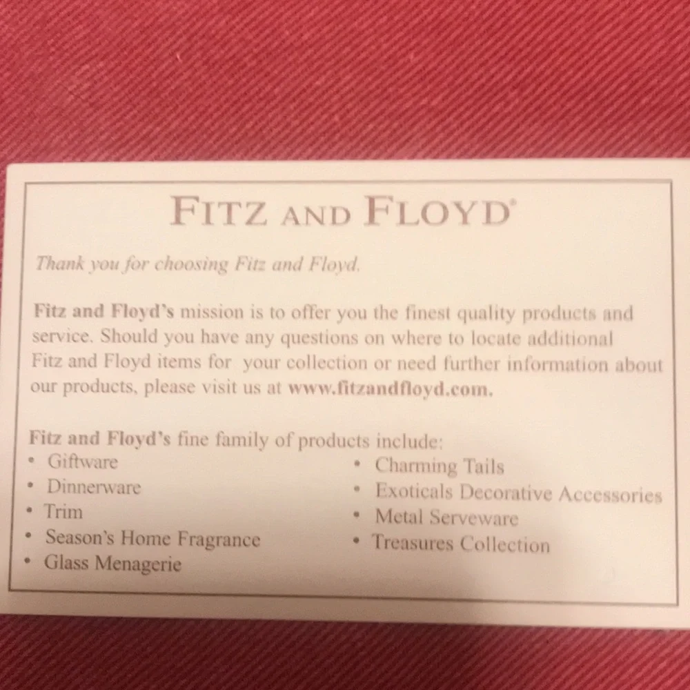 Fitz and Floyd Trivet